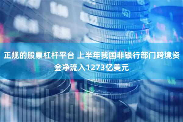 正规的股票杠杆平台 上半年我国非银行部门跨境资金净流入1273亿美元